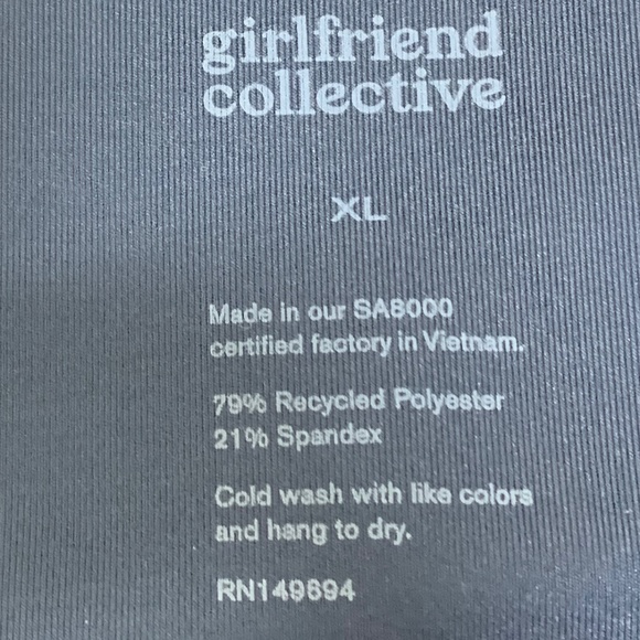 Girlfriend Collective Scoop Back Unitard Jumpsuit Midnight Blue Sz XL - Picture 9 of 10